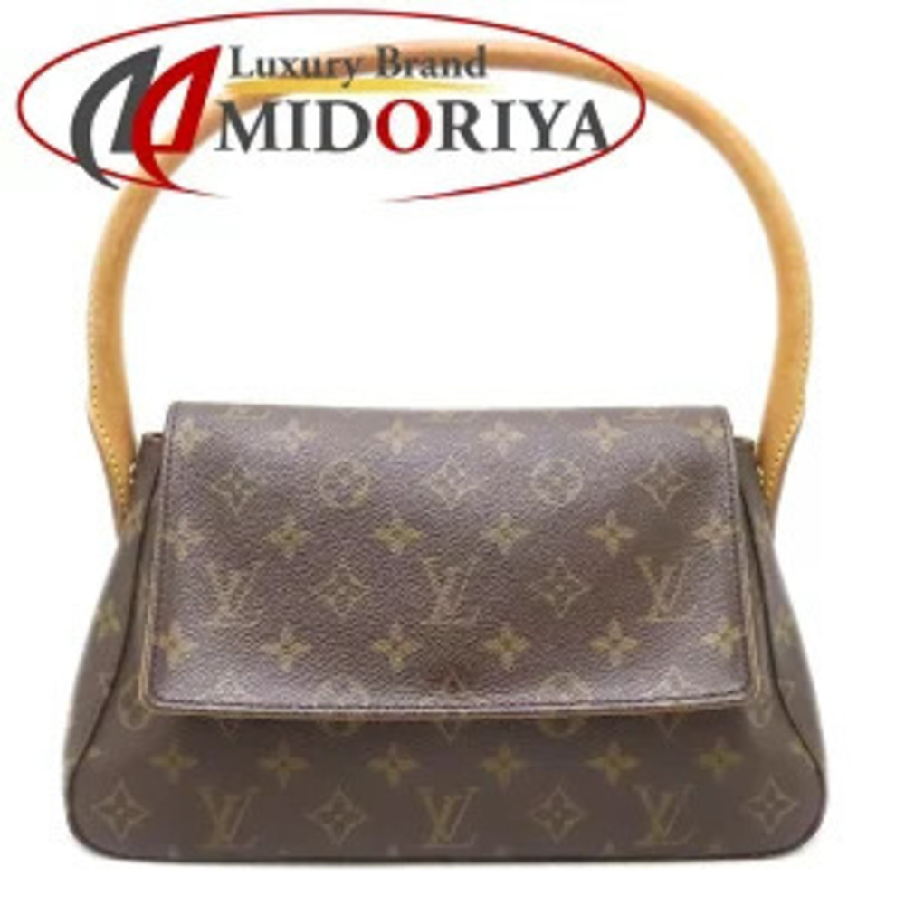 LOUIS VUITTON Monogram Looping Handbag Brown